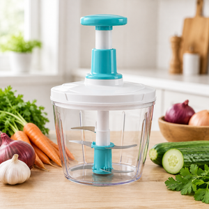 1.5L Push Chopper – Manual Hand Press Food Chopper for Kitchen | Multipurpose Vegetable & Food Cutter