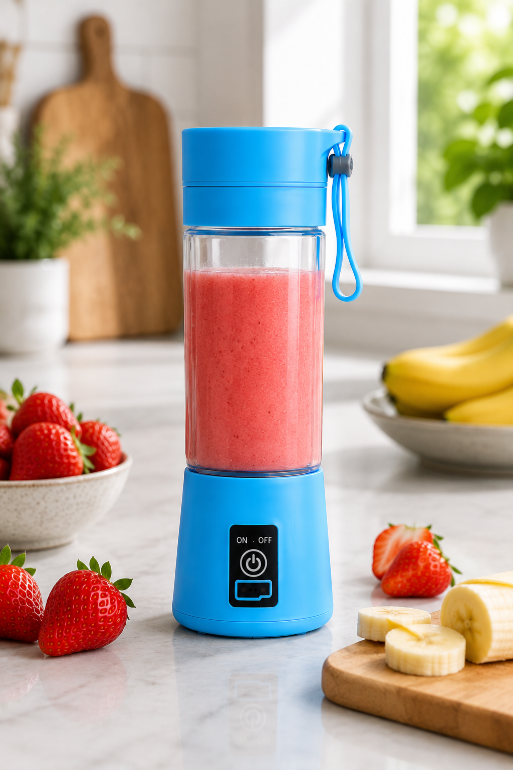 Juicer Portable Outdoor Juicing Cup 380ML – Cordless USB Rechargeable Mini Blender | Fruit & Vegetable Smoothie Maker
