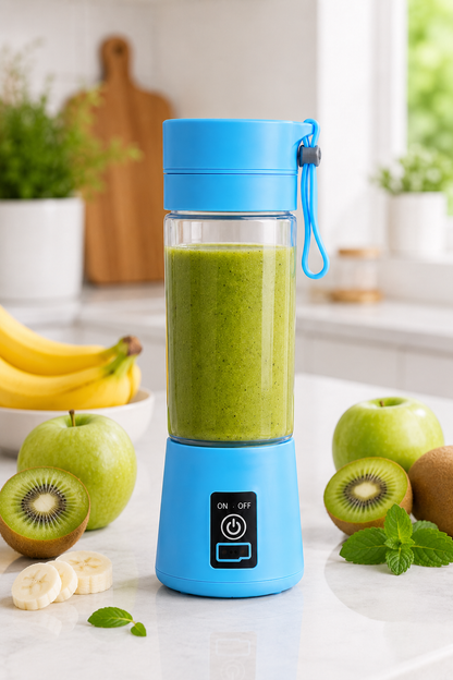 Juicer Portable Outdoor Juicing Cup 380ML – Cordless USB Rechargeable Mini Blender | Fruit & Vegetable Smoothie Maker