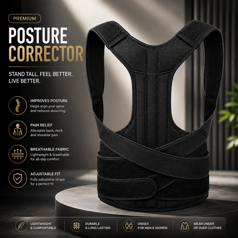 Posture Corrector Belt – Comfortable Back & Shoulder Support
